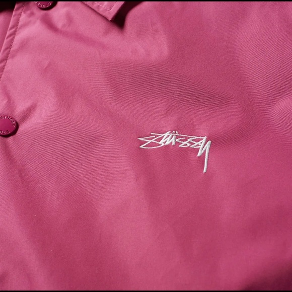 Stussy Cruize Coaches Jacket Berry - Picture 2 of 4